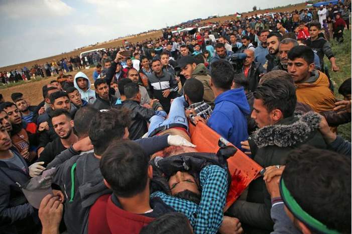 اعتداء-الاحتلال-على-مسيرات-العودة