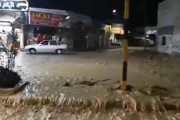 مداهمة الأمطار في إربد