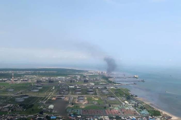 محطة بوني للنفط في دلتا النيجر، نيجيريا

