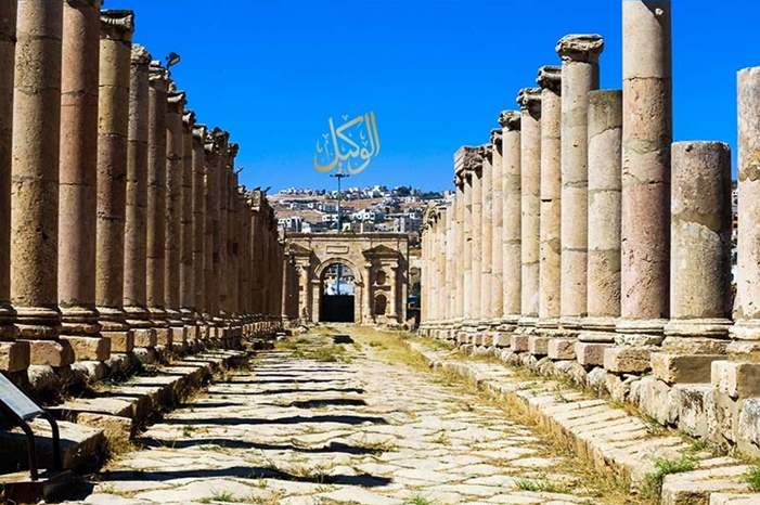 مدينة جرش الاثرية | شارع الأعمدة