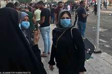 شاركت العلي أبناء البصرة في تظاهراتهم
